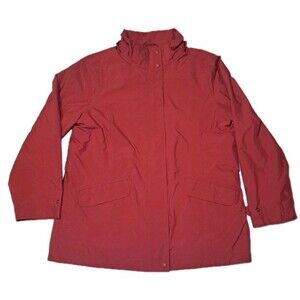 Vintage L.L. Bean Pink Down Puffer Jacket Women’s Medium Snap Zip Coat LL Bean